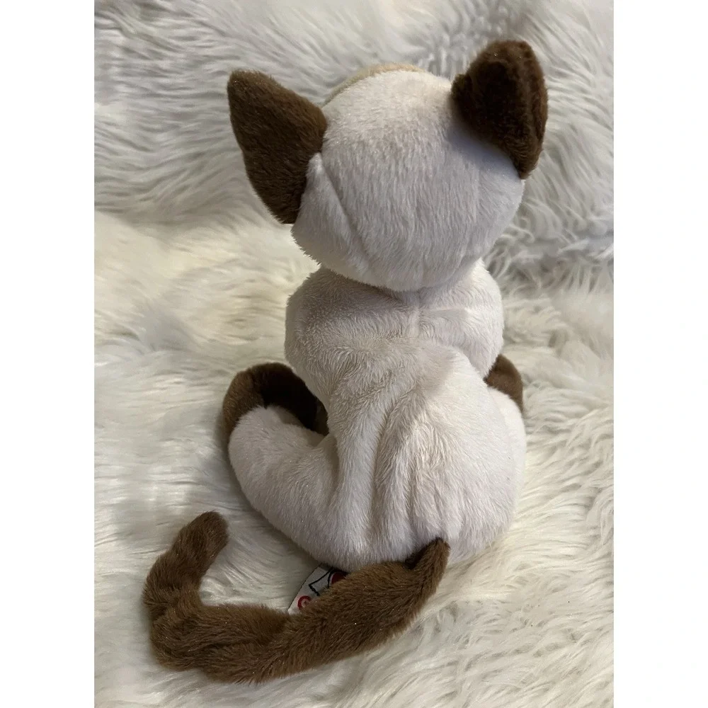 Ganz Webkinz Signature Plush Beige & Brown‎ Stuffed Animal Siamese Cat 8